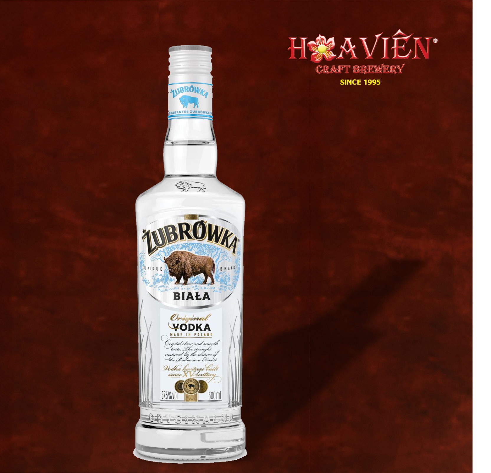 ZUBROWKA BIALA VODKA 0.5L